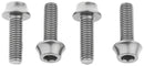 Wolf Tooth Water Bottle Cage Bolts - Set/4 Aluminum Silver
