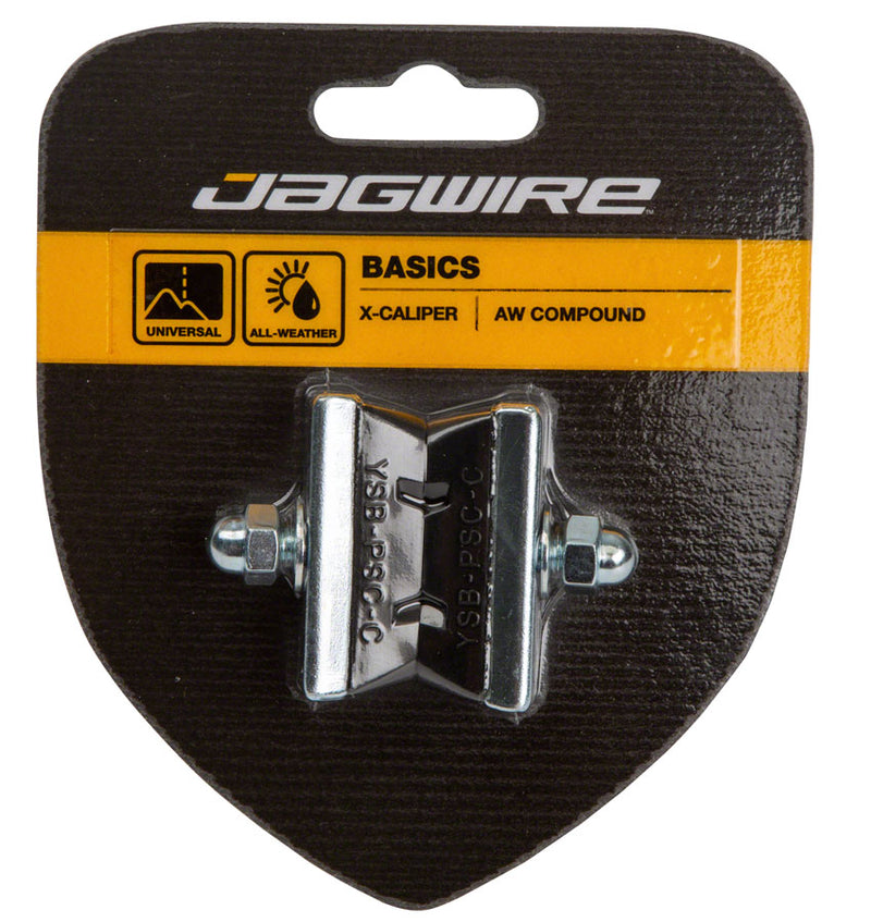 Jagwire Basics X-Caliper Brake Pads - Threaded Black Pair