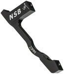 North Shore Billet Brake Adaptor - +23mm 180 Post Mount to 203mm Rotor Black