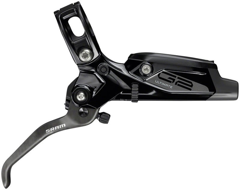 SRAM G2 Ultimate Disc Brake Lever - Front Hydraulic Post Mount Carbon Lever Titanium Hardware Gloss BLK A2