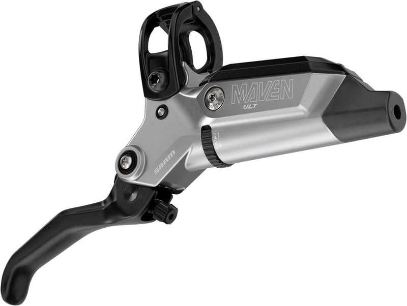 SRAM Maven Ultimate Stealth Disc Brake Lever - Rear Post Mount 4-Piston Aluminum Lever Titanium Hardware BLK/Silver A1