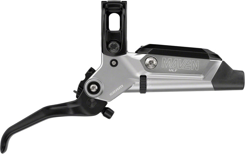 SRAM Maven Ultimate Stealth Disc Brake Lever - Rear Post Mount 4-Piston Aluminum Lever Titanium Hardware BLK/Silver A1