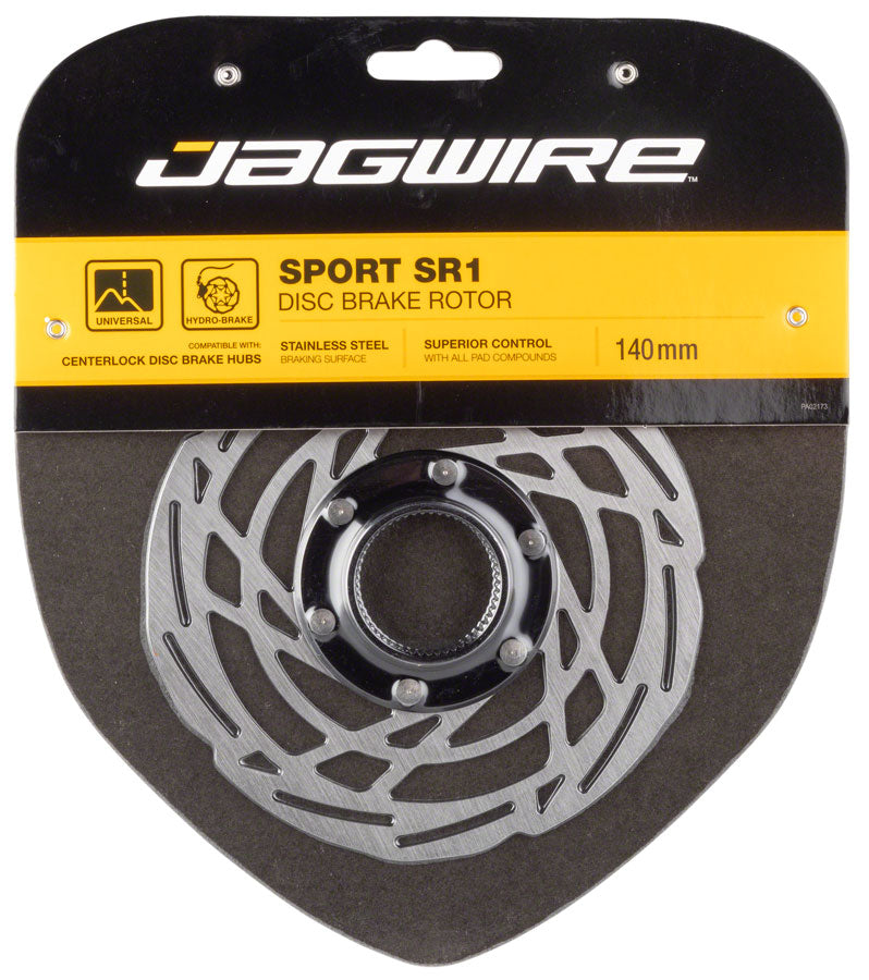 Jagwire Sport SR1 Disc Brake Rotor - 140mm Center Lock Silver