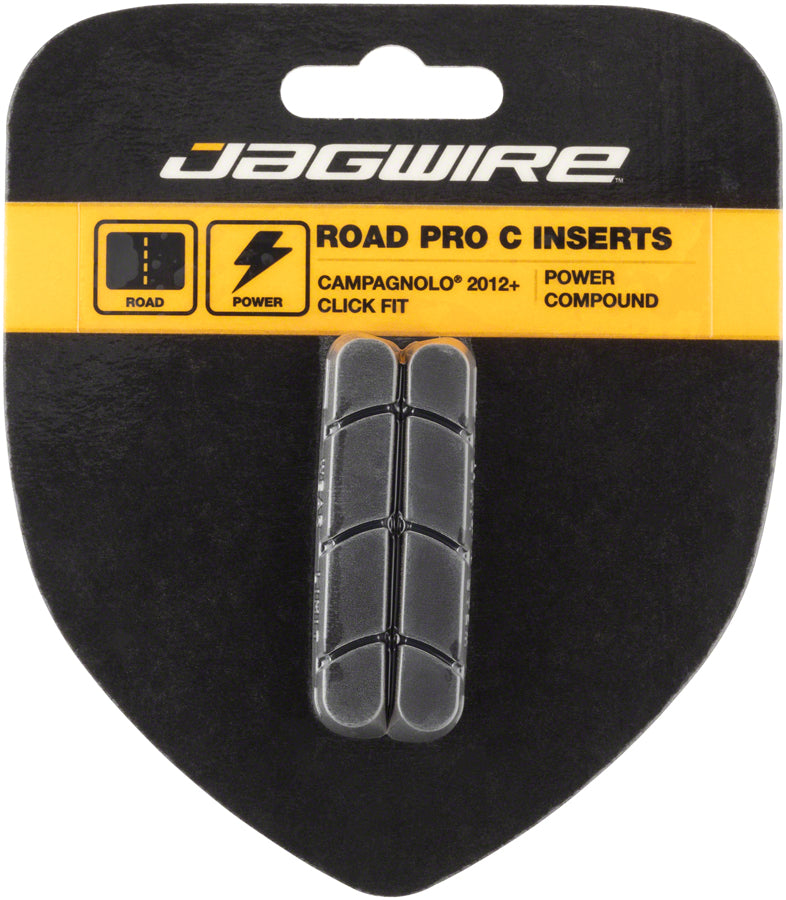 Jagwire Road Pro C Brake Pad Inserts Campagnolo Click Fit 2012+ Black