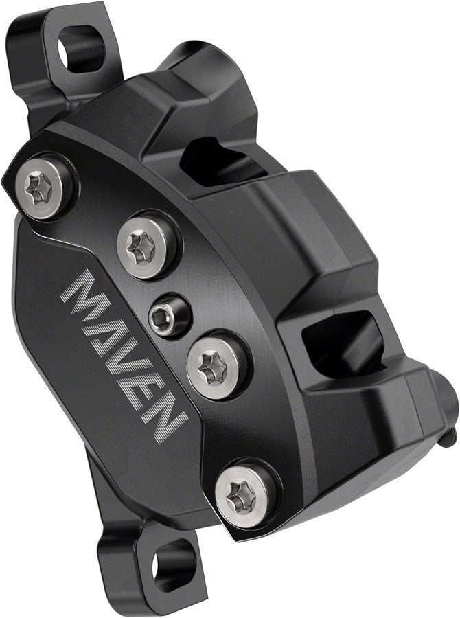 SRAM Maven Silver Disc Brake Lever - Rear Post Mount 4-Piston Aluminum Lever SS Hardware BLK A1