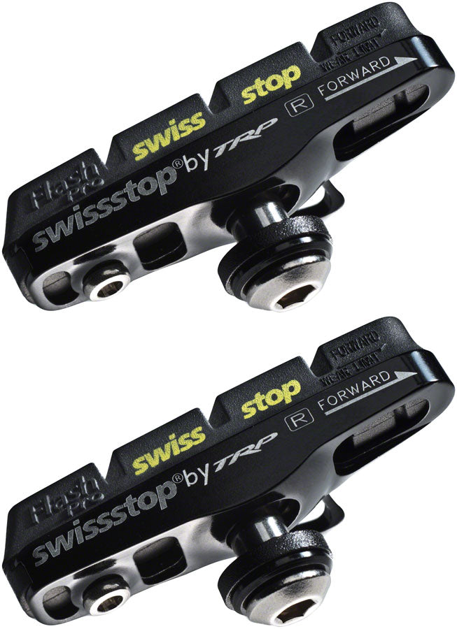 SwissStop Full FlashPro Brake pads for carbon rims Shimano Black Prince Pair