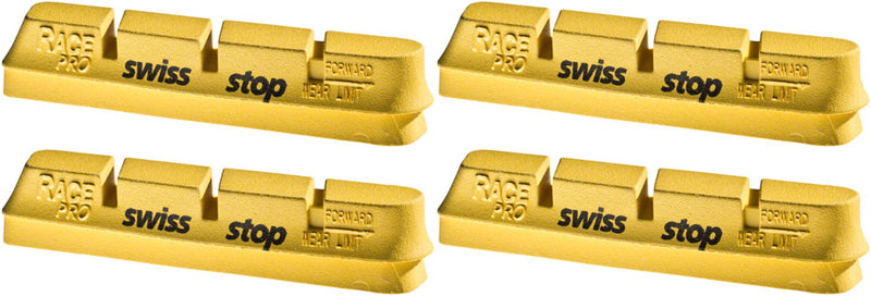 SwissStop RacePro Replacement pads for carbon rims Campagnolo Yellow King Pack of 4