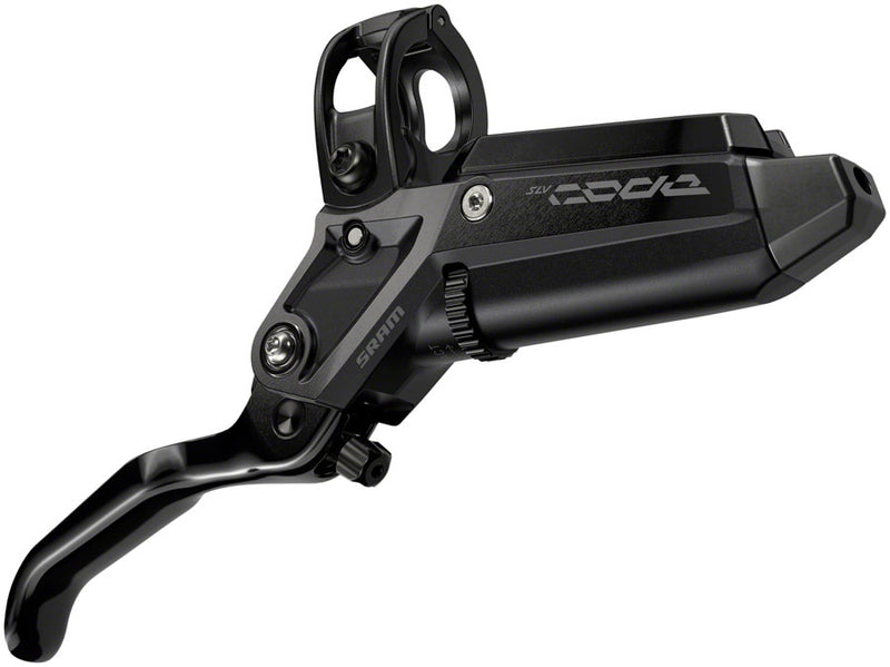 SRAM Code Silver Stealth Disc Brake Lever - Front Post Mount 4-Piston Aluminum Lever SS Hardware BLK C1