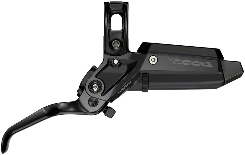 SRAM Code Silver Stealth Disc Brake Lever - Front Post Mount 4-Piston Aluminum Lever SS Hardware BLK C1