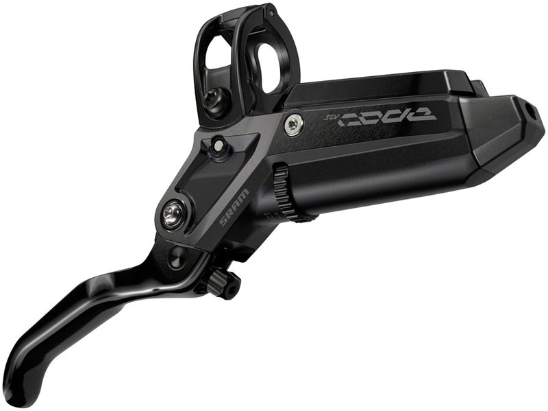 SRAM Code Silver Stealth Disc Brake Lever - Rear Post Mount 4-Piston Aluminum Lever SS Hardware BLK C1