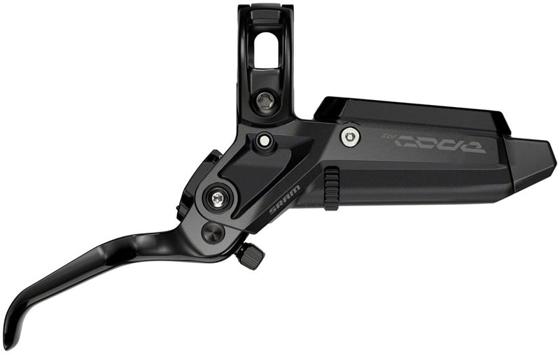 SRAM Code Silver Stealth Disc Brake Lever - Rear Post Mount 4-Piston Aluminum Lever SS Hardware BLK C1