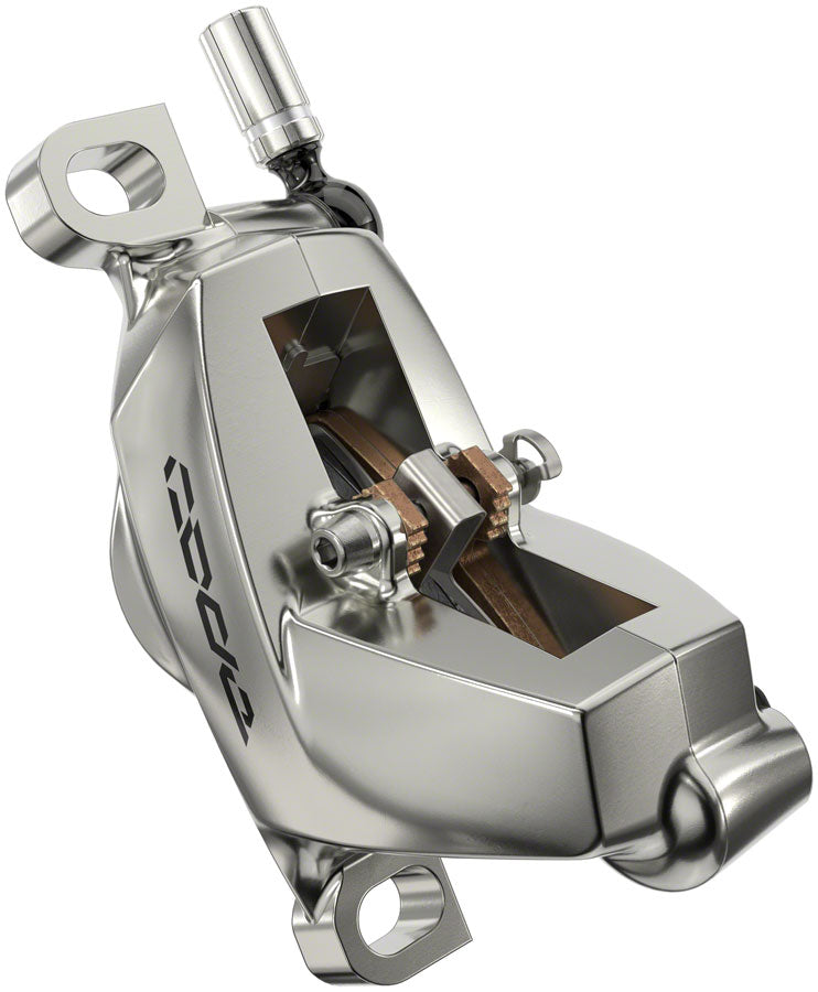 SRAM Code Ultimate Stealth Disc Brake Lever - Front Post Mount 4-Piston Carbon Lever Titanium Hardware BLK/Silver C1