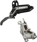 SRAM Code Ultimate Stealth Disc Brake Lever - Front Post Mount 4-Piston Carbon Lever Titanium Hardware BLK/Silver C1