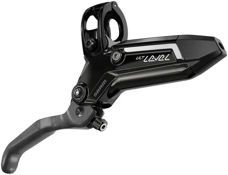 SRAM Level Ultimate Stealth Disc Brake Lever - Rear Post Mount 2-Piston Carbon Lever Titanium Hardware Gloss BLK C1