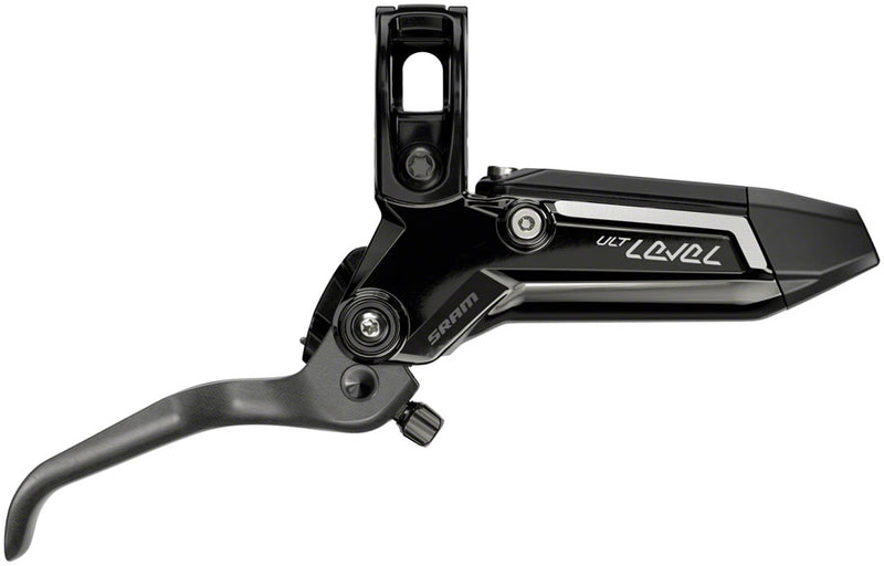 SRAM Level Ultimate Stealth Disc Brake Lever - Rear Post Mount 2-Piston Carbon Lever Titanium Hardware Gloss BLK C1