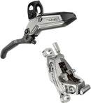 SRAM Level Ultimate Stealth Disc Brake Lever - Front Post Mount 4-Piston Carbon Lever Titanium Hardware BLK/Silver C1