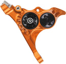 Hope RX4+ Disc Brake Caliper - Front Flat Mount Direct +20mm DOT Type Orange