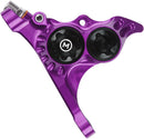 Hope RX4+ Disc Brake Caliper - Front Flat Mount Direct +20mm Mineral Oil Type Purple
