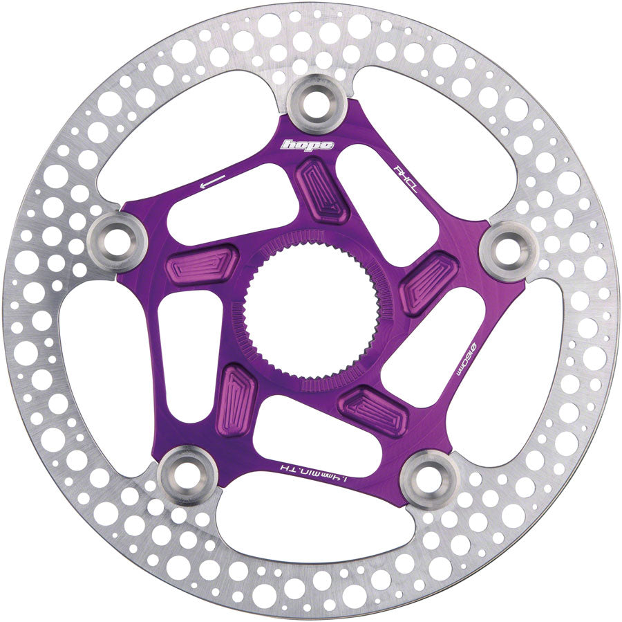 Hope RX Disc Rotor 140mm Center Lock Purple