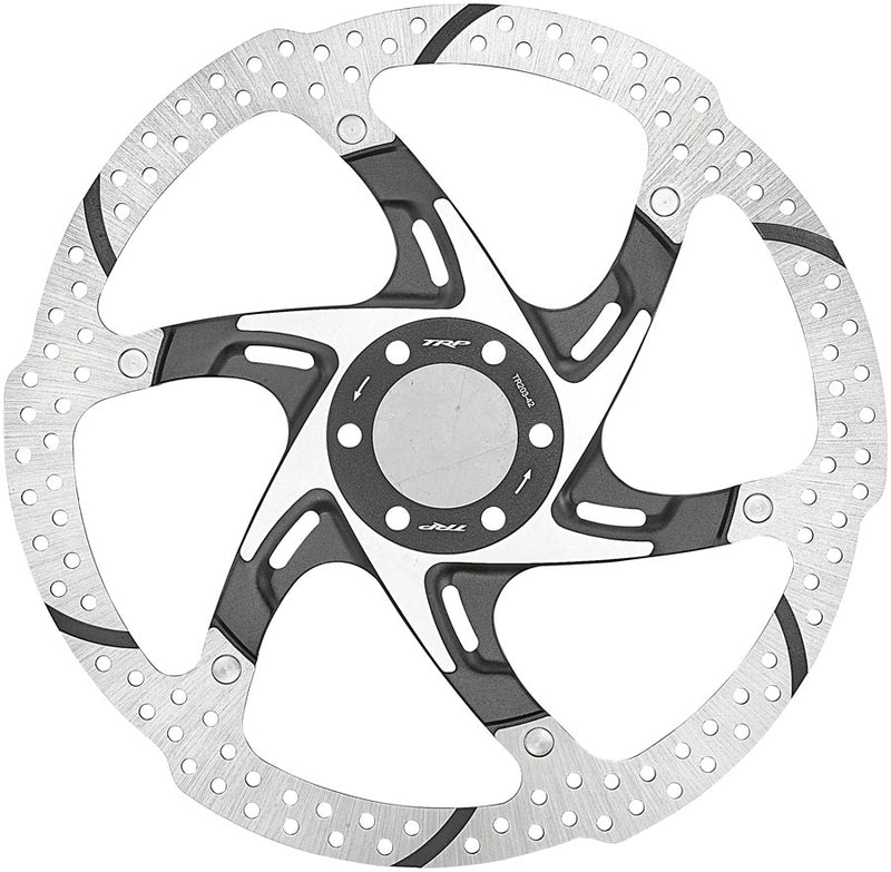 TRP-42 Disc Brake Rotor - 203mm 6-Bolt 2.3mm Thick Silver/Black