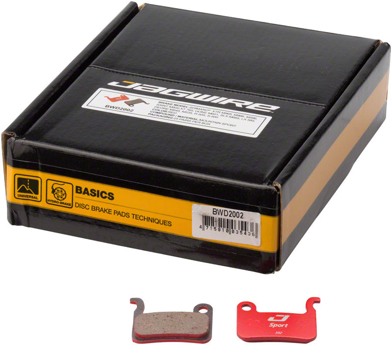 Jagwire Sport Semi-Metallic Disc Brake Pads - Bulk Box For Shimano XTR M965/M966/M975 SLX M665 Saint M800 Deore XT M765/M775/M776