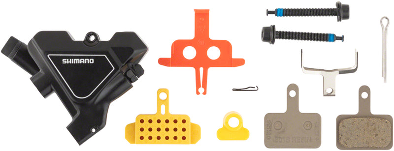 Shimano Altus BR-UR300 Rear Flat-Mount Hydraulic Disc Brake Caliper Resin Padsouth Fins BLK