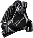 Shimano 105 BR-R7170 Road Hydraulic Disc Brake Caliper - Rear Front Front use requires adapter-Sold separately Flat Mount Resin Pad