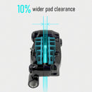 Shimano 105 BR-R7170 Road Hydraulic Disc Brake Caliper - Rear Front Front use requires adapter-Sold separately Flat Mount Resin Pad
