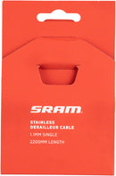 SRAM Stainless Steel Shift Cables - 1.1mm 2200mm Length Silver