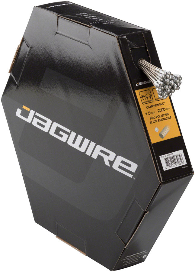 Jagwire Pro Brake Cable 1.5x2000mm Pro Polished Slick Stainless Campagnolo Box of 50