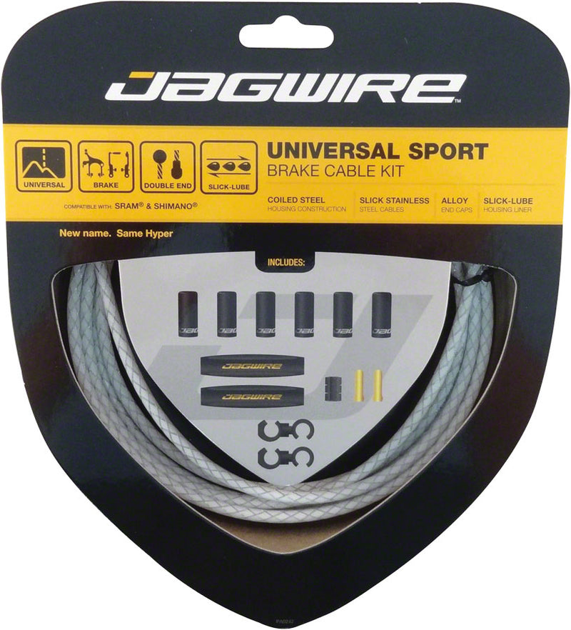 Jagwire Universal Sport Brake Cable Kit Braided White