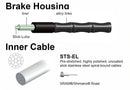 Jagwire Road Elite Link Brake Cable Kit SRAM/Shimano Ultra-Slick Uncoated Cables BLK