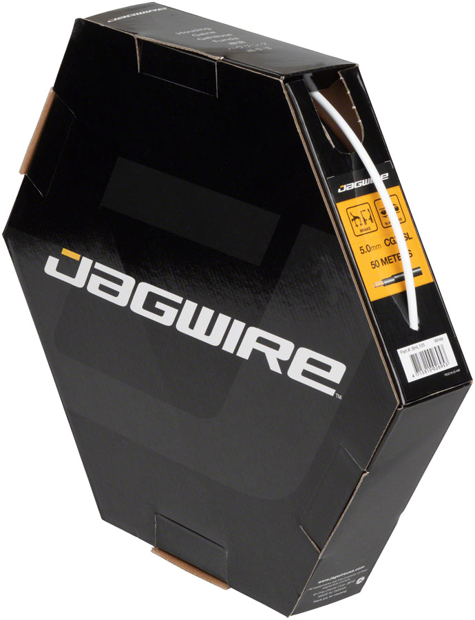 Jagwire 5mm Sport Brake Housing with Slick-Lube Liner 50M File Box White