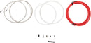 Jagwire Road Elite Sealed Brake Cable Kit - SRAM/Shimano Ultra-Slick Uncoated Cables Red