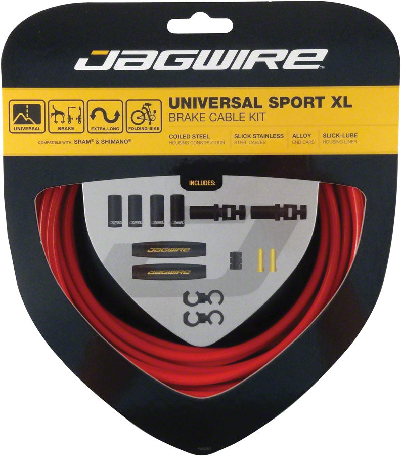 Jagwire Universal Sport Brake XL Kit Red