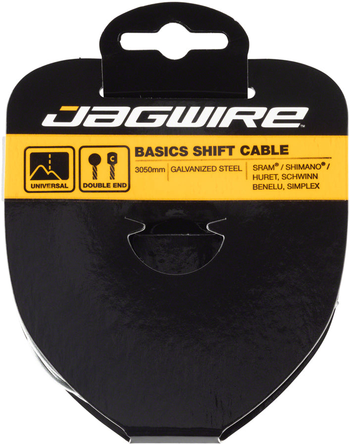 Jagwire Basics Shift Cable - 1.2 x 3050mm Galvanized Steel For Shimano/SRAM Huret Suntour X-Press