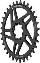 Wolf Tooth Direct Mount Chainring - 34t SRAM Direct Mount Drop-Stop B For SRAM 8-Bolt Cranksets 0mm Offset BLK