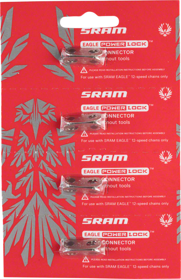SRAM Eagle PowerLock Link for 12-Speed Chain Silver Card/4
