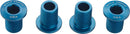 Wolf Tooth Set of Chainring Bolts 104 x 30T Rings10 mm long 4-Pieces Blue