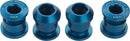 Wolf Tooth 1x Chainring Bolt Set - 6mm Dual Hex Fittings Set/4 Blue