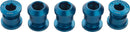 Wolf Tooth 1x Chainring Bolt Set - 6mm Dual Hex Fittings Set/5 Blue