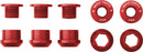 Wolf Tooth 1x Chainring Bolt Set - 6mm Dual Hex Fittings Set/5 Red