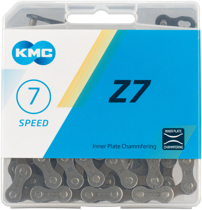KMC Z7 Chain - 7-Speed 116 Links Gray/Brown