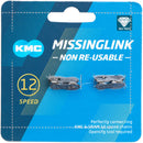 KMC MissingLink-12 DLC Connector - 12-Speed Black 2 Pairs/Card