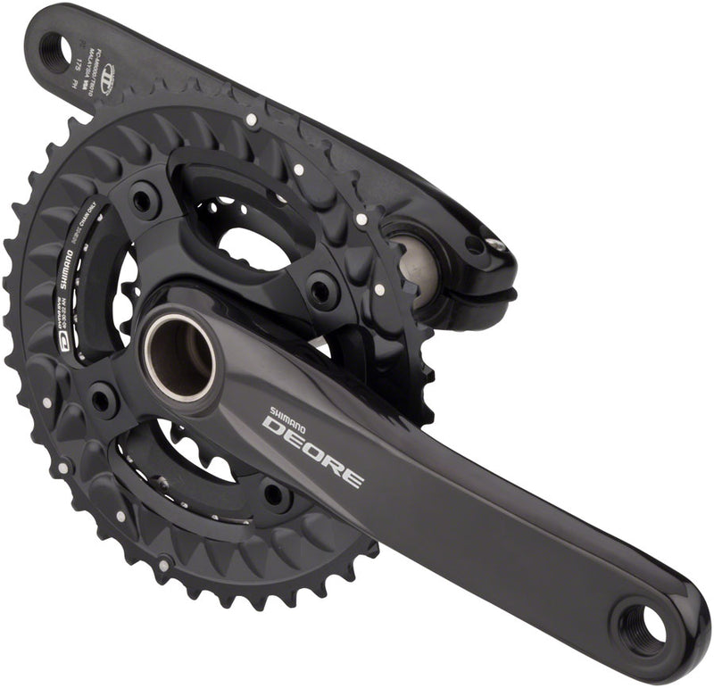 Shimano FC-M6000-3 Crankset - 175mm 10-Speed 40/30/22t 96/64 BCD Hollowtech II Spindle Interface BLK