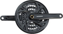 Shimano Altus FC-M371 Crankset - 170mm 9-Speed 48/36/26t Riveted Square Taper JIS Spindle Interface BLK