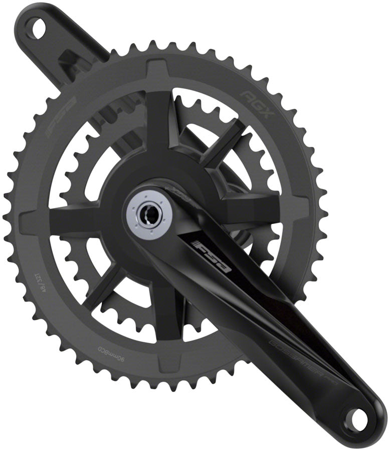 Full Speed Ahead Gossamer Pro Modular AGX+ Crankset - 165mm 11/12-Speed 46/30t DM/90 BCD 386 EVO Spindle Interface BLK