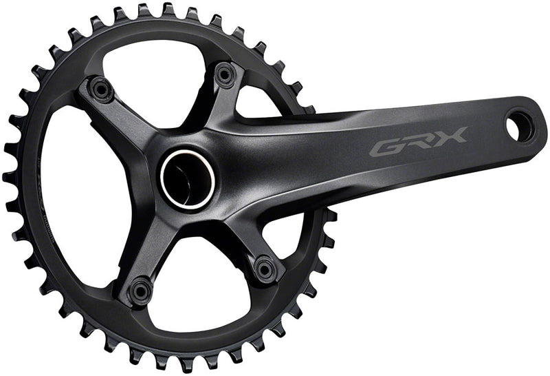 Shimano GRX FC-RX600-1 Crankset - 172.5mm 11-Speed 40t 110 BCD Hollowtech II Spindle Interface BLK