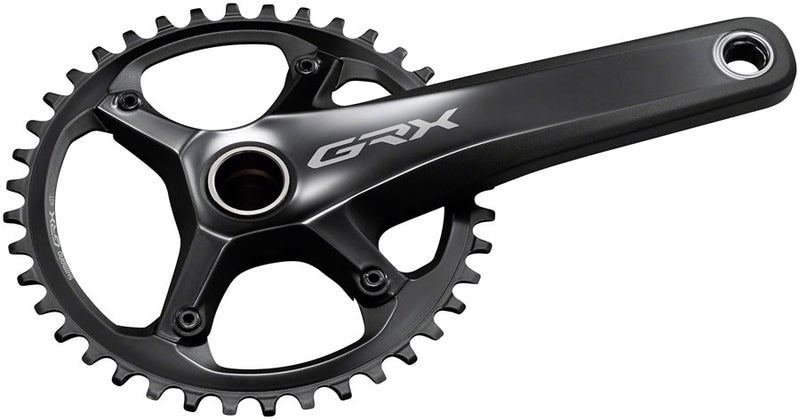 Shimano GRX FC-RX810-1 Crankset - 170mm 11-Speed 42t 110 BCD Hollowtech II Spindle Interface BLK