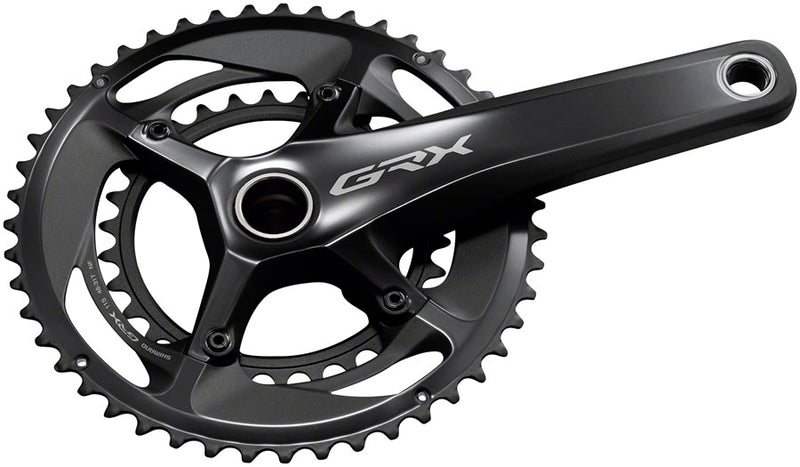 Shimano GRX FC-RX810-2 Crankset - 175mm 11-Speed 48/31t 110/80 BCD Hollowtech II Spindle Interface BLK